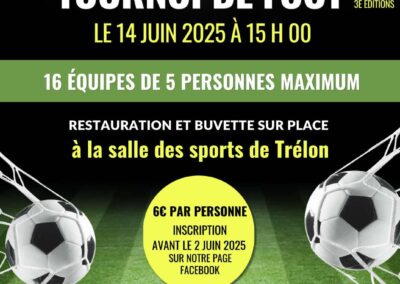 TOURNOI DE FOOT ORGANISE PAR L’AMICALE DES SAPEURS-POMPIERS