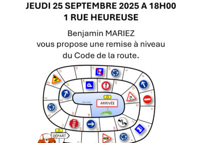 CODE DE LA ROUTE : REMISE A NIVEAU