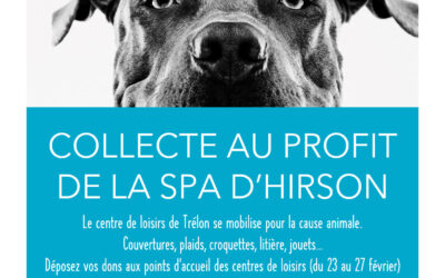 CENTRE DE LOISIRS ORGANISE UNE COLLECTE POUR LA SPA D&rsquo;HIRSON