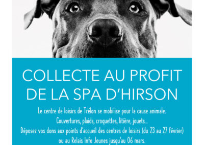 CENTRE DE LOISIRS ORGANISE UNE COLLECTE POUR LA SPA D&rsquo;HIRSON