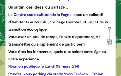 Réunion publique « La Fagne en partage »